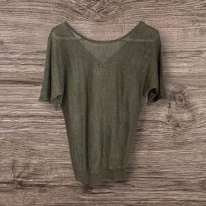 ⭐️Talbots Olive Deep Back V Sweater Size XS